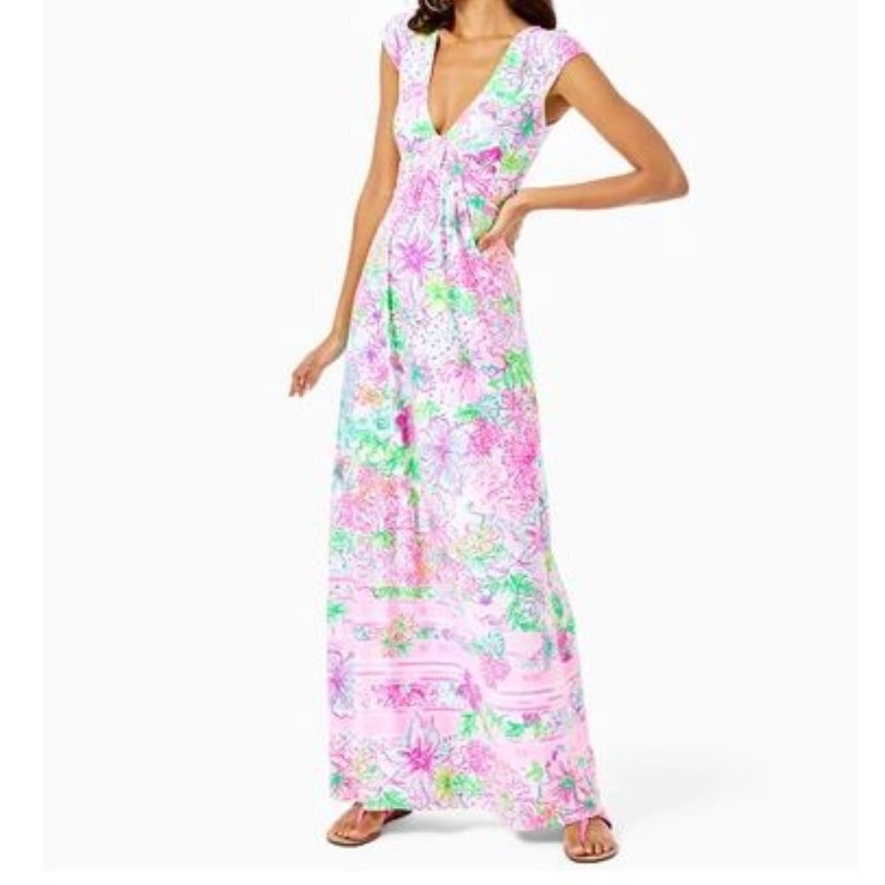 NWT Lilly Pulitzer Breanna maxi dress in Multi Paradise Found size large